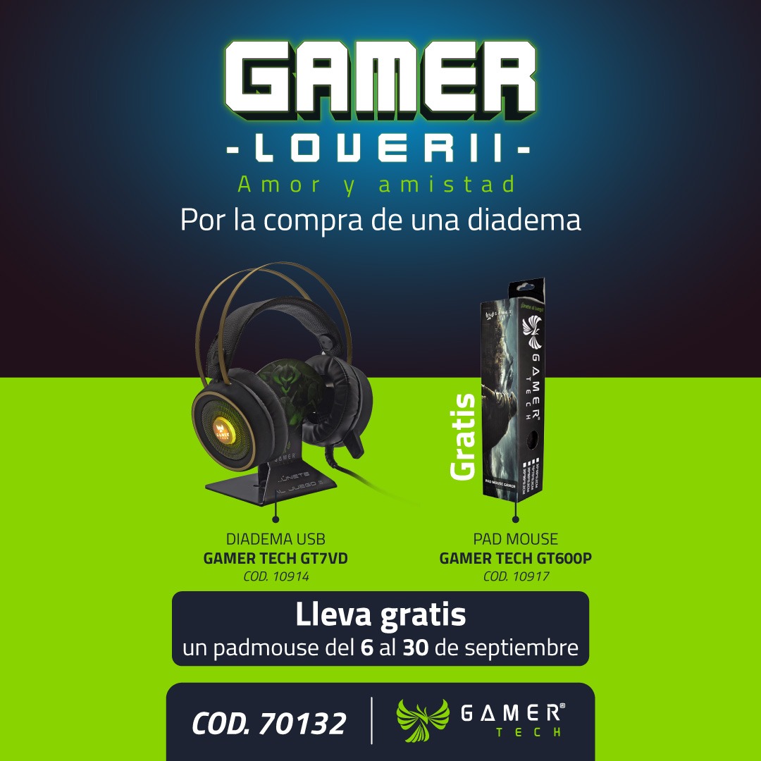 Diadema gamer, excelente sonido, gran diseño.